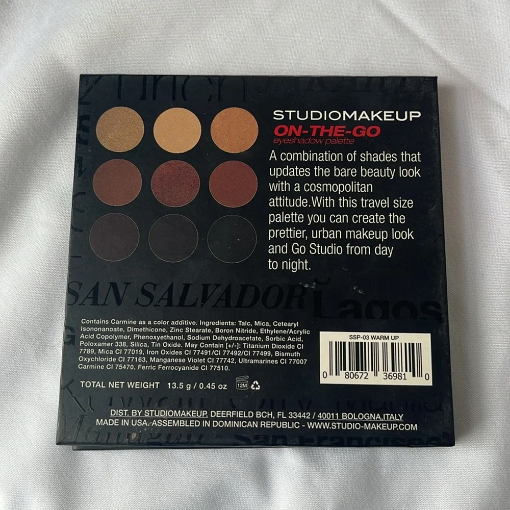 Medium to Dark Contour Palette Black Radiance Studio Makeup on the Go eye Pallet